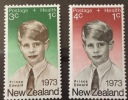 New Zealand 1973 Sc B87/88, Mi 611/612, Yv 594/595 Mh* - Neufs
