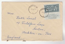 1963 Krakow POLAND COVER Stamps 2.50z KORTOWO AGRICULTURAL COLLEGE LAB With ATTACHED LABEL To GB Agriculture Chemistry - Storia Postale