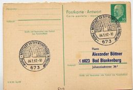 NEUSTADT Weinstraße 1967 Auf DDR P77A Antwort-Postkarte ZUDRUCK #1 - Wein & Alkohol