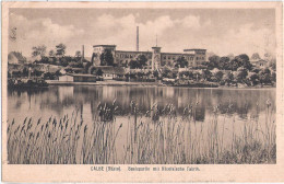 CALBE Saale Partie An Der Nicolaische Tuch Fabrik 22.1.1924 Gelaufen Kalbe - Kalbe