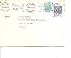 Finlande ( Lettre De 1960 Avec Vignette Privée  De Helsinki  Vers La France à Voir) - Covers & Documents