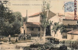 VOUILLE-LA-BATAILLE LA BEURRERIE DE RIBIERE ANIMEE 86 VIENNE CARTE TOILEE - Vouille