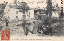 RARE CPA : VOUILLE-LA-BATAILLE GADIAU ET LA VILLA BON REPOS PROPRIETE DEVAU 86 VIENNE - Vouille