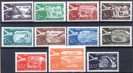 TRIESTE B 1954. The Complete Air Set Depicting Landscapes (11) - Airmail