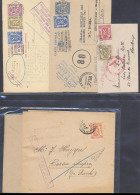 5 Brieven En Briefkaarten, Met - Weltkrieg 1939-45 (Briefe U. Dokumente)