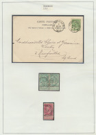 14 Zegels En 5 Documenten, Afs - 1893-1900 Schmaler Bart