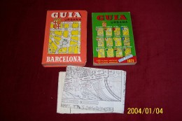 PLAN DE BARCELONE   °° GUIA UEBANA BARCELONA  1971 - Praktisch