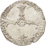 Monnaie, France, 1/8 Ecu, 1604, Rennes, TB+, Argent, Sombart:4688 - 1589-1610 Henri IV Le Vert-Galant