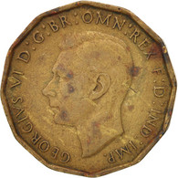 Monnaie, Grande-Bretagne, George VI, 3 Pence, 1942, TB+, Nickel-brass, KM:849 - F. 3 Pence