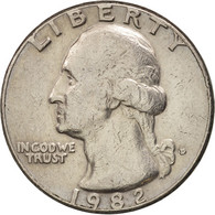 Monnaie, États-Unis, Washington Quarter, Quarter, 1982, U.S. Mint, Denver, TB+ - 1932-1998: Washington