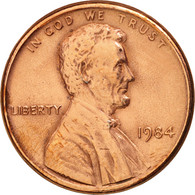 Monnaie, États-Unis, Lincoln Cent, Cent, 1984, U.S. Mint, Philadelphie, TTB+ - 1959-…: Lincoln, Memorial Reverse