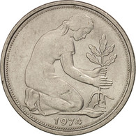 Monnaie, République Fédérale Allemande, 50 Pfennig, 1974, Stuttgart, SUP - 50 Pfennig