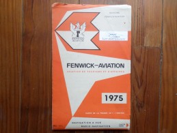 CARTE FENWICK-AVIATION DE TOURISME ET D' AFFAIRES DE 1975 - Luchtvaart