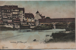 Aarberg Mit Brücke Und Aare - Aarberg