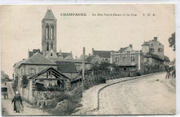 CPA 95 CHAMPAGNE LA RUE NOTRE DAME ET LA COTE - Champagne Sur Oise