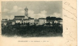 CPA 95 CHAMPAGNE VUE GENERALE COTE SUD 1904 - Champagne Sur Oise