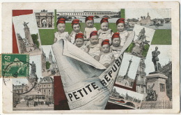 Journal La Petite Republique Socialiste  Montage Bébé Multiple Bonnet Phrygien Envoi Echainvilliers Aulnay Puiseaux 45 - Parteien & Wahlen