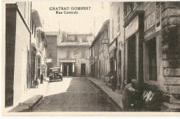 CPA 13 MARSEILLE CHATEAU- GOMBERT RUE CENTRALE ANIMEE COMMERCES AUTO - Nordbezirke, Le Merlan, Saint-Antoine