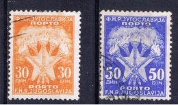 YU+ Jugoslawien 1962 Mi 110-11 Portomarken - Postage Due