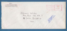 207402 / 2001 - 1.05 - VANCOUVER Meter Stamp , - SOFIA , Canada Kanada - Storia Postale