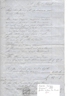 GRANDE BRETAGNE DOCUMENT 1858 FACTURE ENDOSSEE PAR FISCAL - Steuermarken