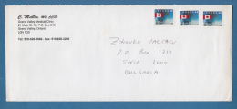 207427 / 2002 - 3 X 48 C. - FLAG BUILDING , C. Mallin, MD, CCFP , GRAND VALLEY MEDICAL CLINIC , Canada Kanada - Lettres & Documents