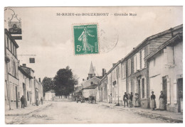 CPA SAINT REMY EN BOUZEMONT MARNE GRANDE RUE ANIMATION - Saint Remy En Bouzemont