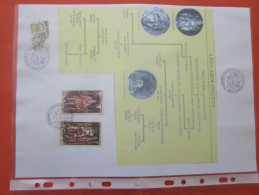 CAD COMMEMORATIF 7 MAI 2001 GENEALOGIE DES ROIS DE FRANCE BLOC FEUILLET 3 TIMBRES Congrés De Généalogie Marseille - Oblitérés