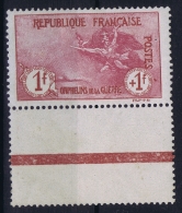 France: Yv Nr  154 MH/* Falz/ Charniere 1917  Bord De Feuille - Nuevos