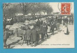 CPA - Métier Maquignons Le Champ De Foire Marché Aux Bestiaux Bovins Boeufs BAUGY 18 - Baugy