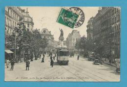 CPA 28 - La Rue Du Temple Et La Place De La République - Tramway PARIS III Et IVème Arrt. - District 03