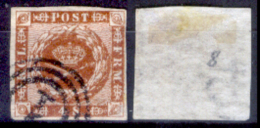 Danimarca F0049 - 1858-63: Y&T N. 8 (o), Privo Di Difetti Occulti.- - Used Stamps