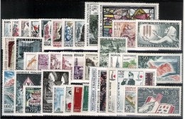 FRANCE : 1963** Année Complete  38 Valeurs ** Y&T = 37,00 Euro - 1960-1969