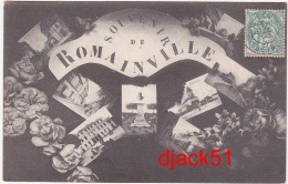 93 - Souvenir De ROMAINVILLE - Multi-vues - 1905 - Romainville