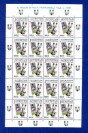 IRRIPETIBILE - FOGLIO INTERO JUVENTUS CAMPIONATO 1996-1997  - FACCIALE LIRE 16.000  - CALCIO - SOCCER - Unused Stamps