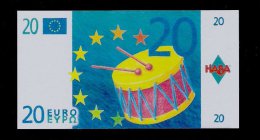 POLYMER School Money, 20 Euro,  Edukativ-Spielgeld, Money Scolaire, Training, Typ A, 88 X 47 Mm,  RRRRR, UNC, Cancelled - Other & Unclassified