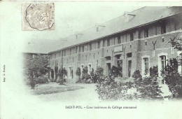 PAS DE CALAIS - 62 - SELECT 16 - SAINT POL SUR TERNOISE - Collège Communal - Cour Intérieur - Précurseur - Saint Pol Sur Ternoise
