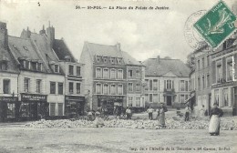 PAS DE CALAIS - 62 - SELECT 16 - SAINT POL SUR TERNOISE - Place Du Palais De Justice En Travaux - Saint Pol Sur Ternoise