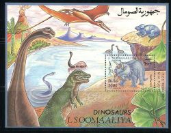 159 SOMALIE 1993 - Prehistoire Dinosaure (Yvert BF 28) Neuf ** (MNH) Sans Trace De Charniere - Somalie (1960-...)