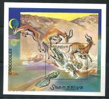 159 SOMALIE 2000 - Crocodile Antilope (Yvert BF 69) Neuf ** (MNH) Sans Trace De Charniere - Somalie (1960-...)