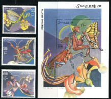 159 SOMALIE 2002 - Insecte Mante Religieuse (Yvert 850/52 - BF 94) Neuf ** (MNH) Sans Trace De Charniere - Somalie (1960-...)