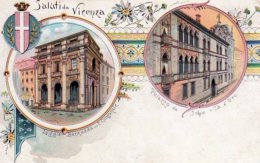 VICENZA - Saluti Da Vicenza - Loggia Bernarda E Palazzo Da Schio - - Vicenza