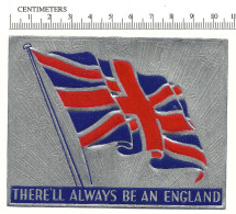 B24-26 CANADA WWII Patriotic GB Flag There´ll Always Be An England MNH Silver Foil - Viñetas Locales Y Privadas