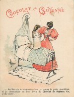 Albert GUILLAUME - ILLUSTRATEUR - RARE CARTE ILLUSTRATION  PUB - CHOCLAT DE GUYENNE - FORMAT PROCHE CPA (10 X 13 Cm). - Guillaume