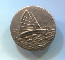 Sailboat, Boat Ship - Sailing Yachting, Vintage Pin  Badge - Voile