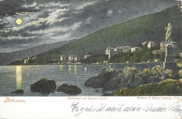 Croatie (Istrie) - Opatija - Abbazia - Südstrand Mit Marien-Statue - Edition Mehner & Maas - Carte Précurseur - Croazia