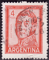 ARGENTINE  1962-  YT  605a  -  Jose De San Martin  -  Oblitéré - Gebraucht