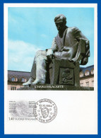 FINLAND 1984  POST OFFICIAL MAXIMUM CARD No. 2  STATUE ALEKSIS KIVI WRITER FACIT STAMP 953 - Maximumkaarten