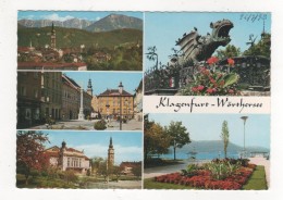 Carte Postale  KLAGENFURT MIT KOSSCHUTA LINDWURMBRUNNEN Multi Vues AUTRICHE - Klagenfurt