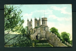 ENGLAND  -  Lincoln Castle  Used Vintage Postcard As Scans - Lincoln